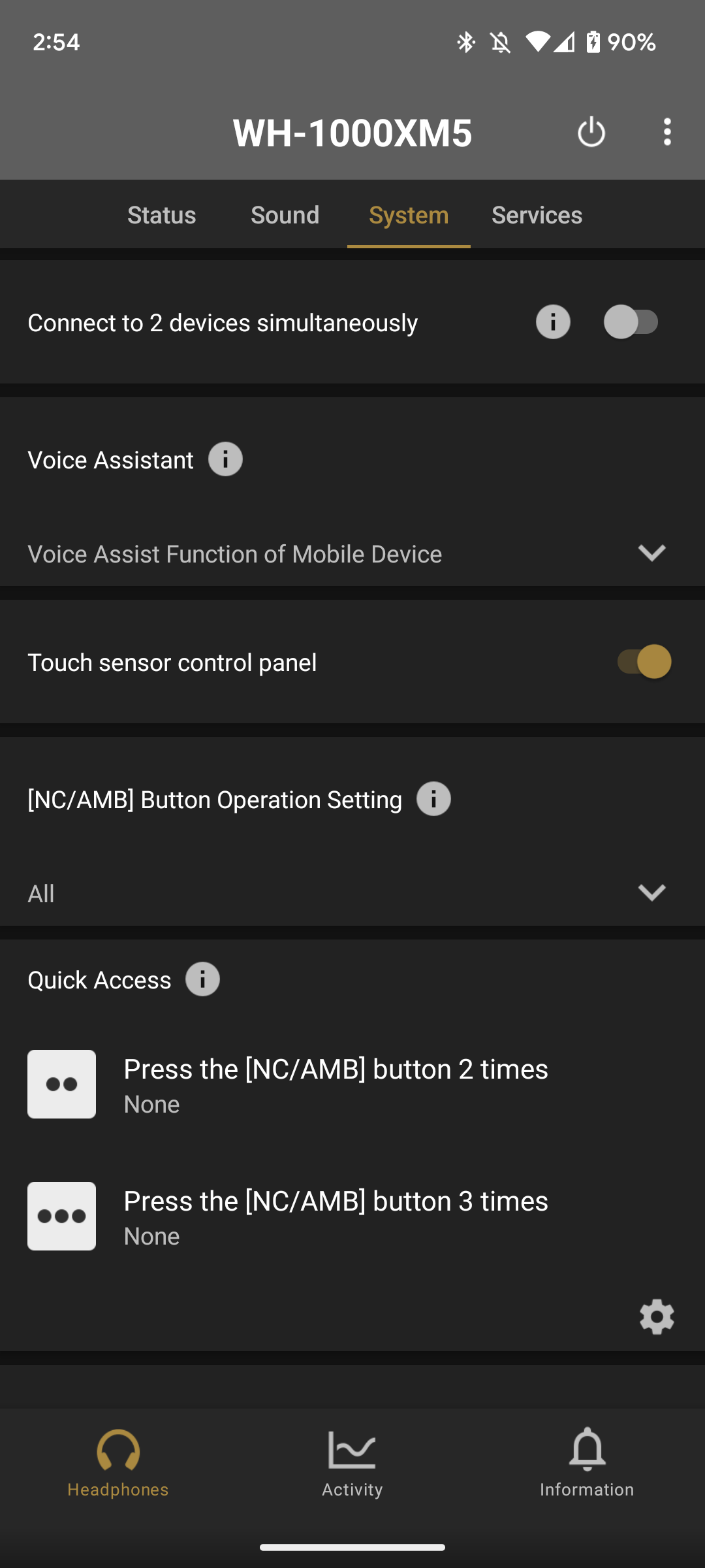 Sony WH-1000XM5 Headphones Connect app 3