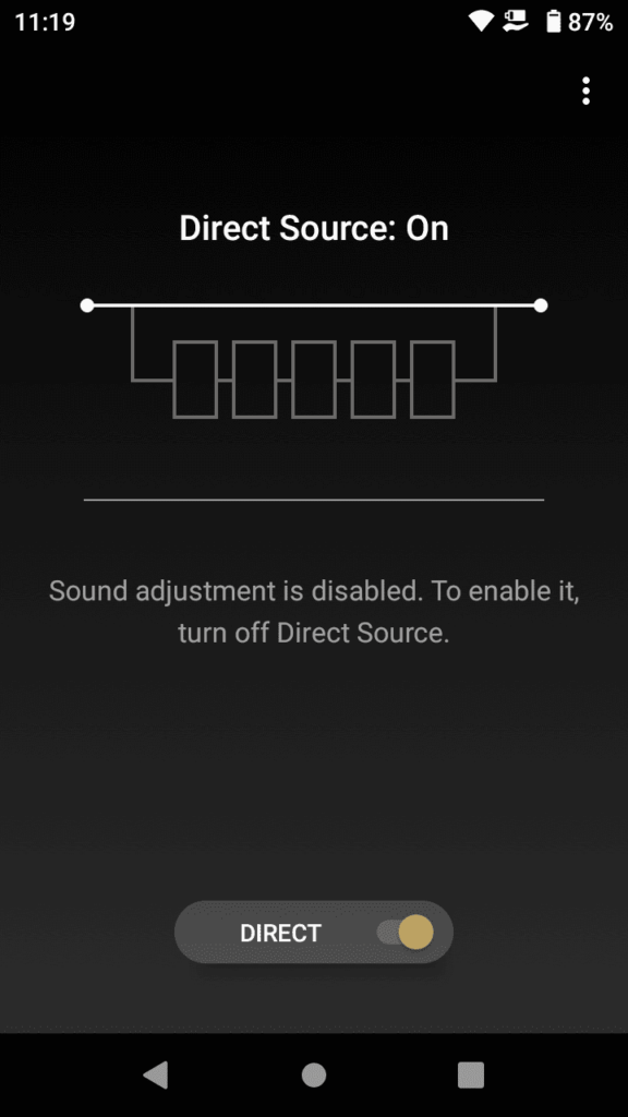 Sony NW-WM1AM2 Sound Adjustment app