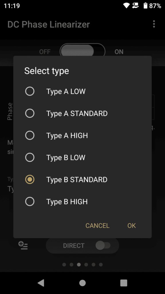 Sony NW-WM1AM2 Sound Adjustment app