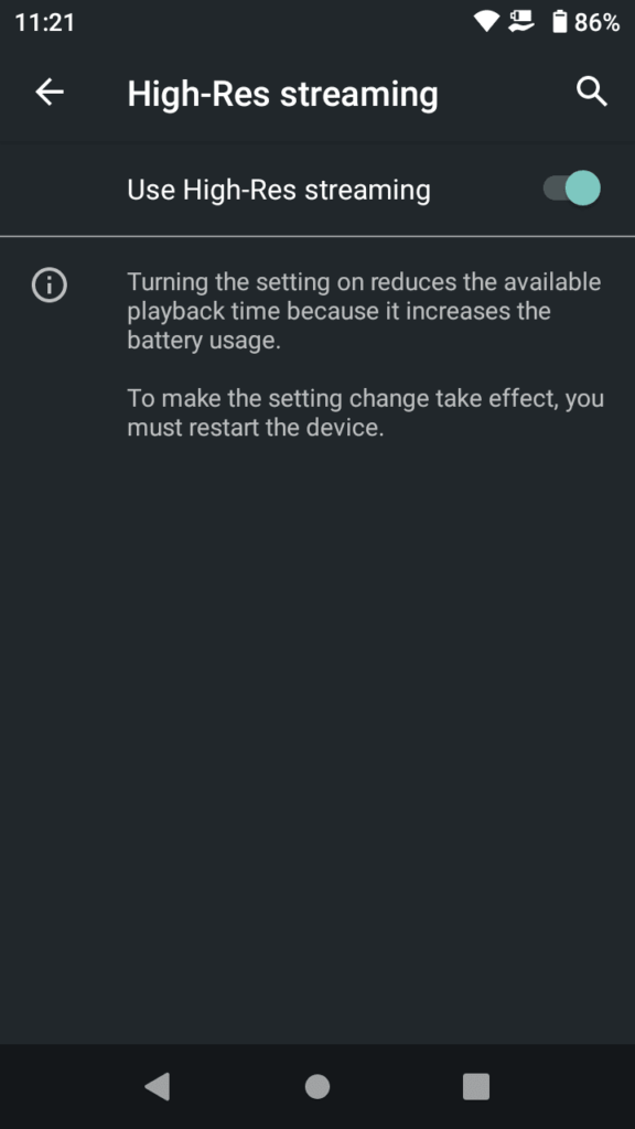 Sony NW-WM1AM2 Sound Adjustment app