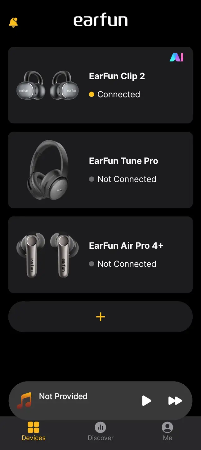 EarFun Clip 2 App