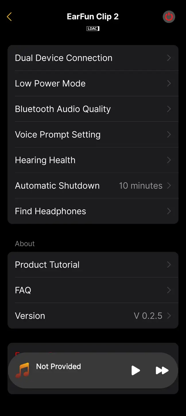 EarFun Clip 2 App