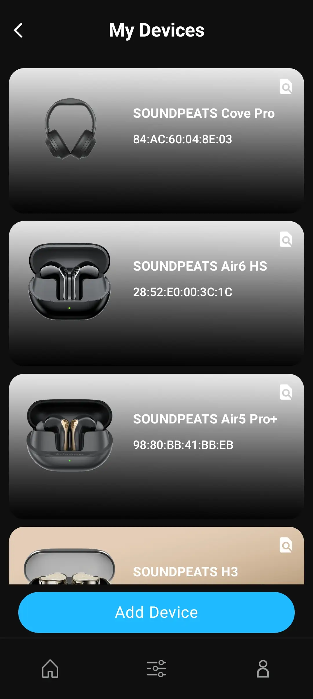 SOUNDPEATS Cove Pro_PeatsAudio_App