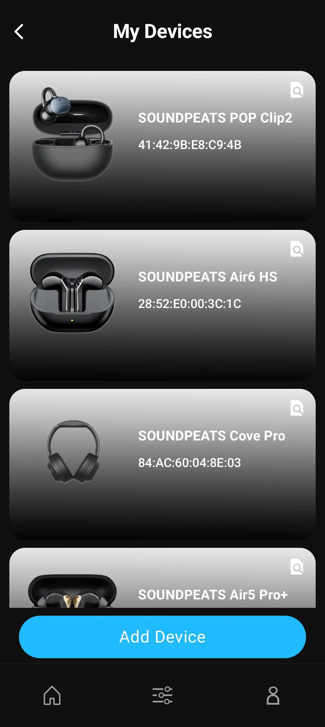 SOUNDSPEATS UU2 App